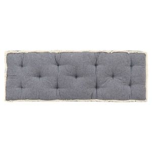 vidaXL Pernă canapea din paleți, albastru, 120 x 40 x 7 cm imagine
