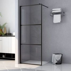 vidaXL Paravan de duș walk-in, 100 x 195 cm, sticlă ESG transparentă imagine