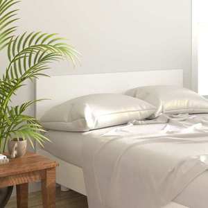 vidaXL Tăblie de pat, alb, 160x1, 5x80 cm, lemn prelucrat imagine