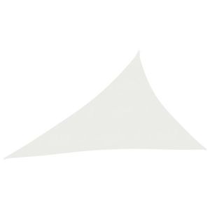 vidaXL Pânză parasolar, alb, 4x5x6, 8 m, HDPE, 160 g/m² imagine