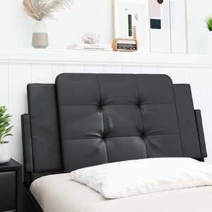 vidaXL Pernă pentru tăblie pat, negru, 100 cm, piele artificială imagine