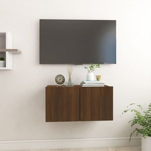 vidaXL Dulap TV suspendat, stejar maro, 60x30x30 cm, lemn prelucrat imagine