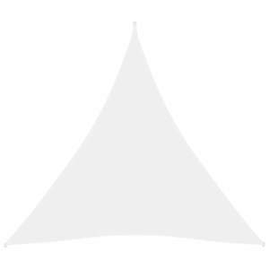 vidaXL Parasolar, alb, 5x5x5 m, țesătură oxford, triunghiular imagine