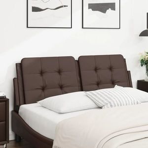 vidaXL Pernă pentru tăblie pat, maro, 120 cm, piele artificială imagine