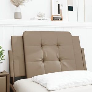 vidaXL Pernă pentru tăblie pat, cappuccino, 90 cm, piele artificială imagine