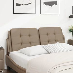 vidaXL Pernă pentru tăblie pat, cappuccino, 120 cm, piele artificială imagine