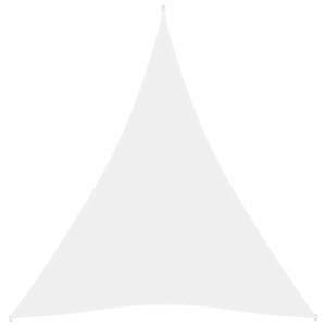 vidaXL Parasolar, alb, 5x7x7 m, țesătură oxford, triunghiular imagine
