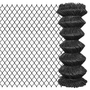 vidaXL Gard plasă de sârmă, gri, 25 x 1 m, oțel imagine