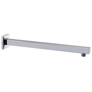 vidaXL Braț suport duș, pătrat, argintiu, 40 cm, oțel inoxidabil 201 imagine