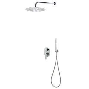 vidaXL Sistem de duș, argintiu, oțel inoxidabil 201 imagine