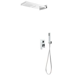 vidaXL Sistem de duș, argintiu, oțel inoxidabil 201 imagine
