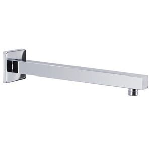 vidaXL Braț suport duș, pătrat, argintiu, 30 cm, oțel inoxidabil 201 imagine