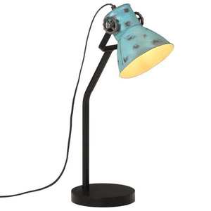 vidaXL Lampă de birou 25 W, albastru uzat, 17x17x60 cm, E27 imagine