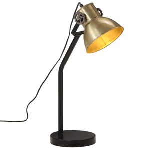 vidaXL Lampă de birou 25 W, alamă antichizată, 17x17x60 cm, E27 imagine