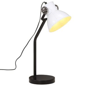 vidaXL Lampă de birou 25 W, alb, 17x17x60 cm, E27 imagine