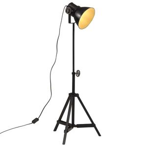 vidaXL Lampă de podea 25 W, negru, 35x35x65/95 cm, E27 imagine