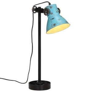 vidaXL Lampă de birou 25 W, albastru uzat, 15x15x55 cm, E27 imagine