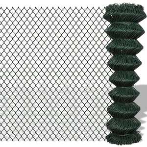 vidaXL Gard de legătură din plasă, verde, 1, 5 x 25 m, oțel imagine