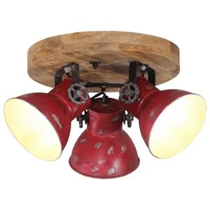 vidaXL Lampă de tavan 25 W, roșu uzat, 35x35x25 cm, E27 imagine