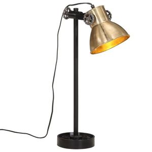 vidaXL Lampă de birou 25 W, alamă antichizată, 15x15x55 cm, E27 imagine