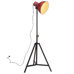 vidaXL Lampă de podea, 25 W, roșu uzat, 61x61x90/150 cm, E27 imagine