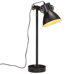 vidaXL Lampă de birou, negru, 15x15x55 cm, 25 W, E27 imagine