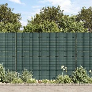 vidaXL Paravane de grădină, 10 buc., verde, 252, 5x19 cm, PVC imagine