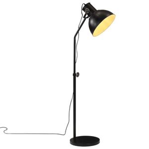 vidaXL Lampă de podea 25 W, negru, 30x30x90-150 cm, E27 imagine