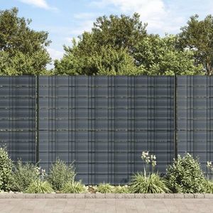vidaXL Paravane de grădină, 10 buc., negru, 252, 5x19 cm, PVC imagine