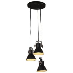 vidaXL Lampă suspendată, negru, 30x30x100 cm, 25 W, E27 imagine