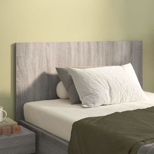 vidaXL Tăblie de pat, gri sonoma, 120x1, 5x80 cm, lemn compozit imagine