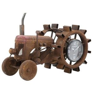 Ceas de masa Tractor-B, Mauro Ferretti, 43x20x23 cm, fier imagine