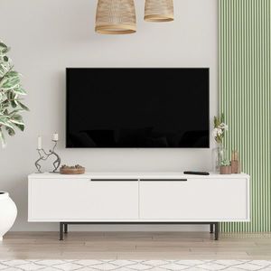 Comoda TV Bedora, 160x35.5x45.1 cm, PAL, alb imagine