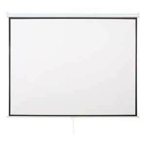 HOMCOM ecran de proiectare pentru perete 244x183cm, alb | Aosom Ro imagine
