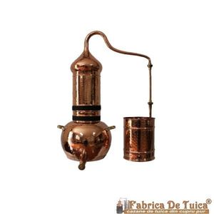 Pachet de Toamna Cazan cu coloana uleiuri esentiale 35 litri + Ceainic din cupru 1, 5 litri + Suport metalic 22 cm imagine