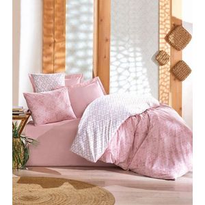 Lenjerie de pat pentru o persoana (FR), Best - Pink, Cotton Box, Bumbac Ranforce imagine
