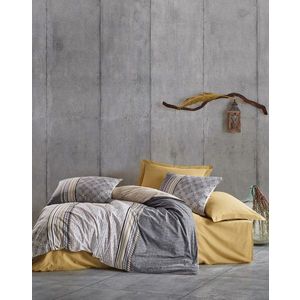 Lenjerie de pat pentru o persoana (FR), Nedra - Beige, Cotton Box, Bumbac Ranforce imagine