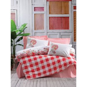 Lenjerie de pat pentru o persoana Single XXL (DE), Oregano - Pink, Cotton Box, Bumbac Ranforce imagine