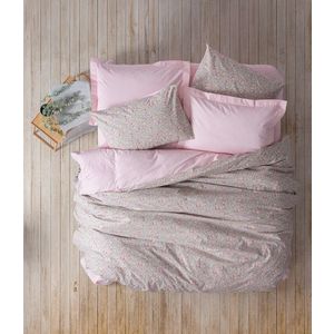 Lenjerie de pat pentru o persoana Single XXL (DE), Sihu - Pink, Cotton Box, Bumbac Ranforce imagine