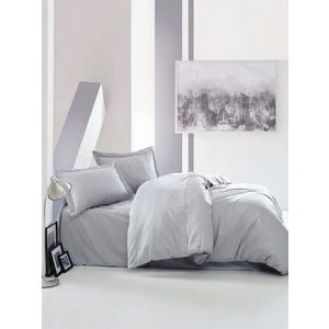 Lenjerie de pat pentru o persoana (DE), Elegant - Grey, Cotton Box, Bumbac Satinat imagine