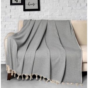 Cuvertura de pat, Trendy - Grey (230), DC Home, Bumbac imagine