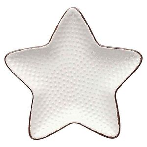 Platou, Tognana, Starfish Dory, 11 x 11 x 1.5 cm, ceramica, alb imagine