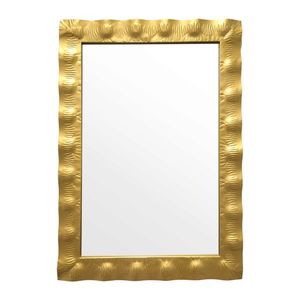 Oglinda decorativa Fezco, Pakoworld, 72x102 cm, metal/sticla, auriu imagine
