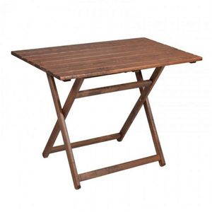Masa pentru gradina Retto, Pakoworld, 100x60x71 cm, lemn masiv de fag, maro imagine