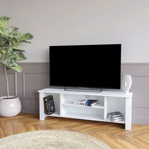 Comoda TV Tserium, Pakoworld, 120x30x45 cm, PAL melaminat, alb imagine