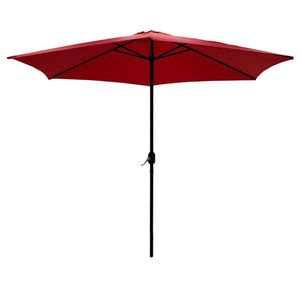 Umbrela pentru gradina/terasa Beach, Pakoworld, 300x300x252 cm, aluminiu/otel/textil, rosu imagine
