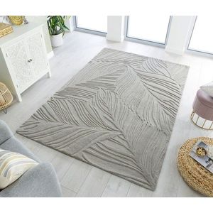 Covor Lino Leaf Grey, Flair Rugs, 160x230 cm, lana, gri imagine