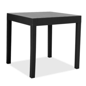 Masa pentru gradina Gabi, Pakoworld, 80x80x77 cm, polipropilena, negru imagine