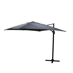 Umbrela pentru gradina/terasa Raffaella, Pakoworld, 300x300x274 cm, aluminiu/otel/textil, antracit imagine
