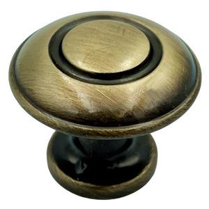 Buton pentru mobila Oren, finisaj bronz antichizat, D: 31 mm imagine